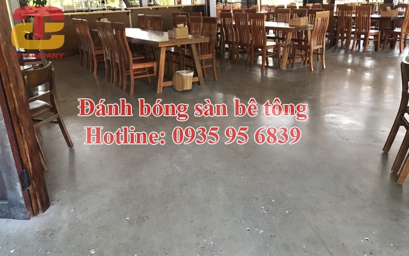 Mài đánh bóng sàn bê tông 10 san be tong mai cho nha hang tai hoi an 2t company