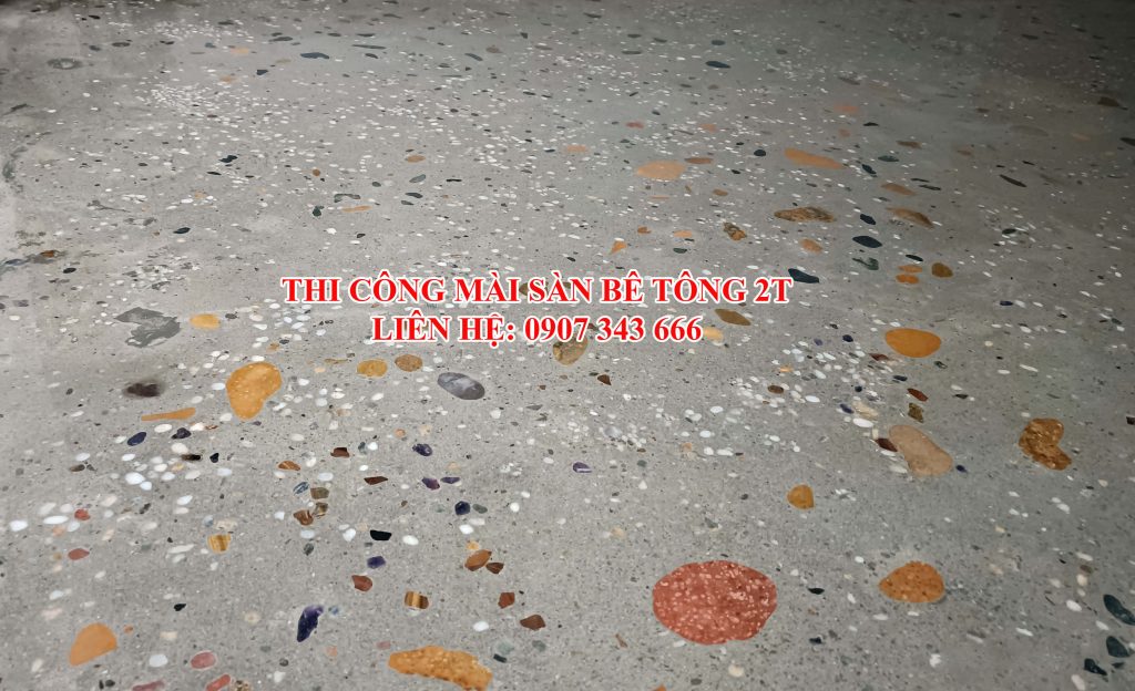 đánh bóng sàn bê tông lộ đá ở Đà Nẵng